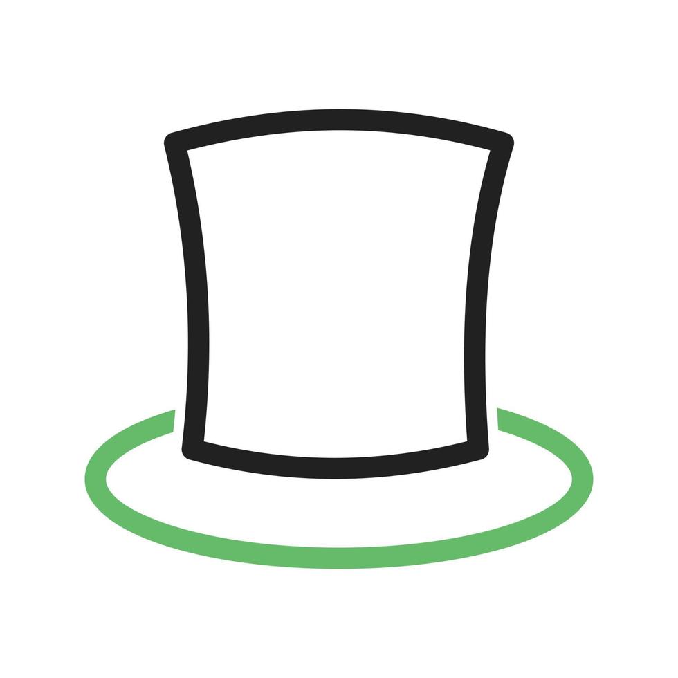 Magician Line Green and Black Icon vector