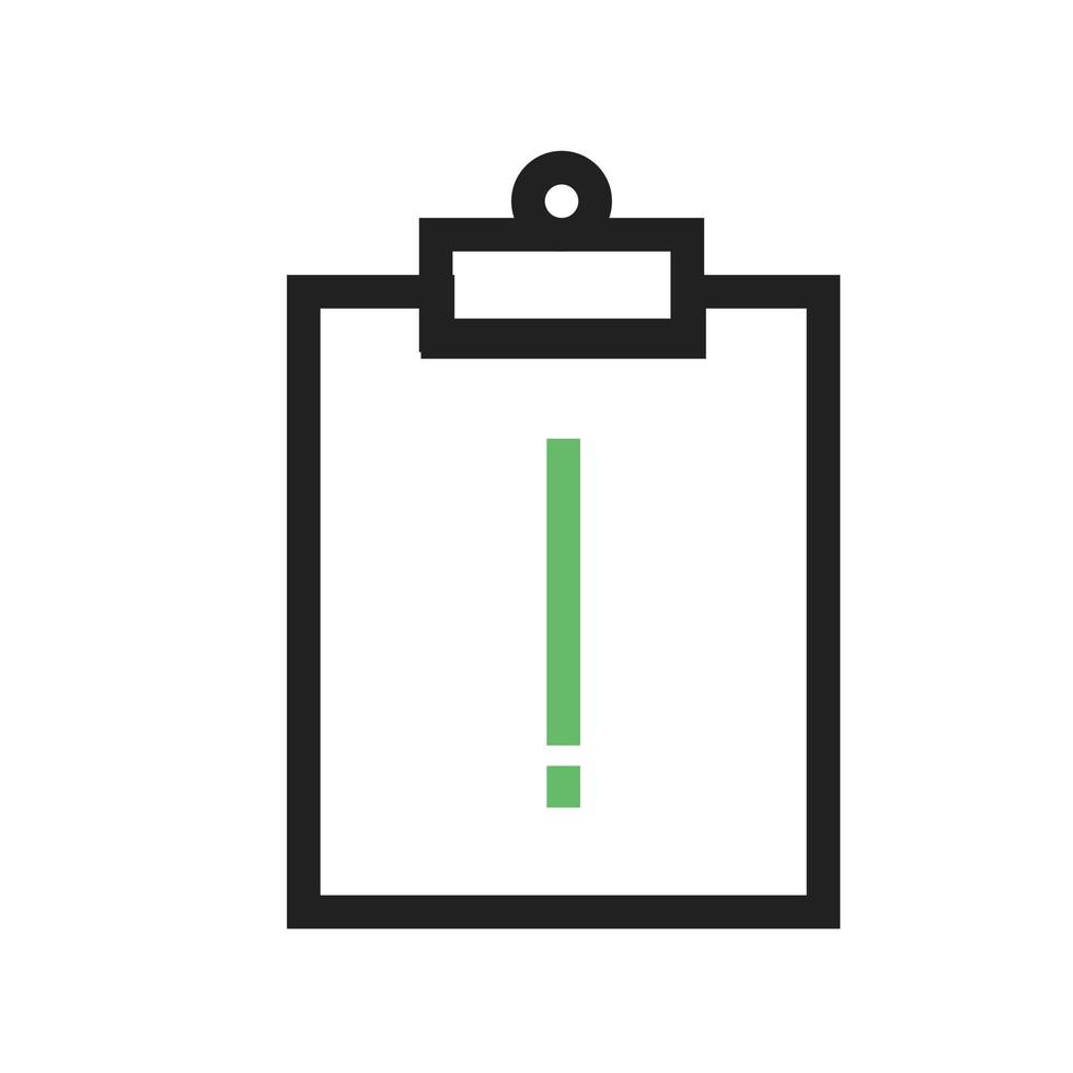 Assignment Late Line Green and Black Icon vector