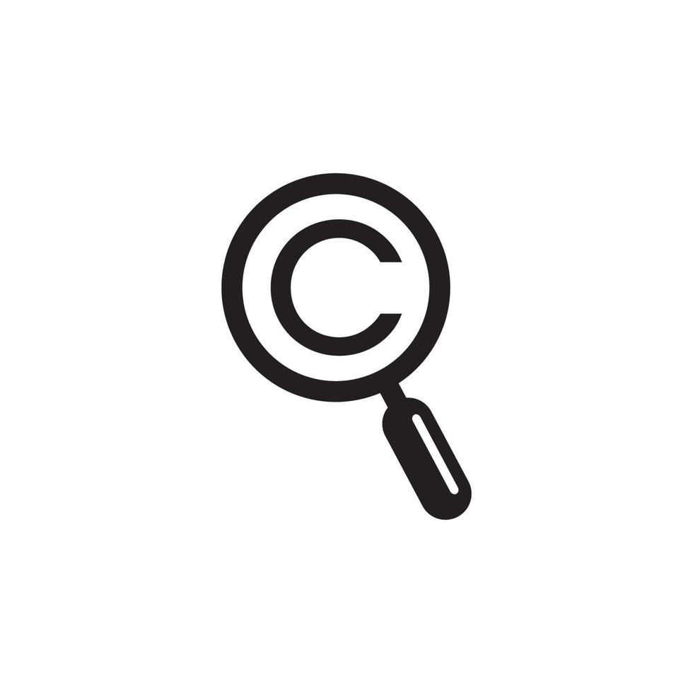 Magnifying Glass Icon EPS 10 vector