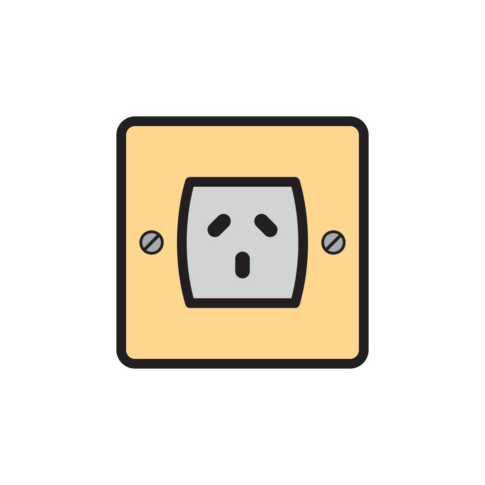 Socket Outlet Plug In Icon EPS 10 vector