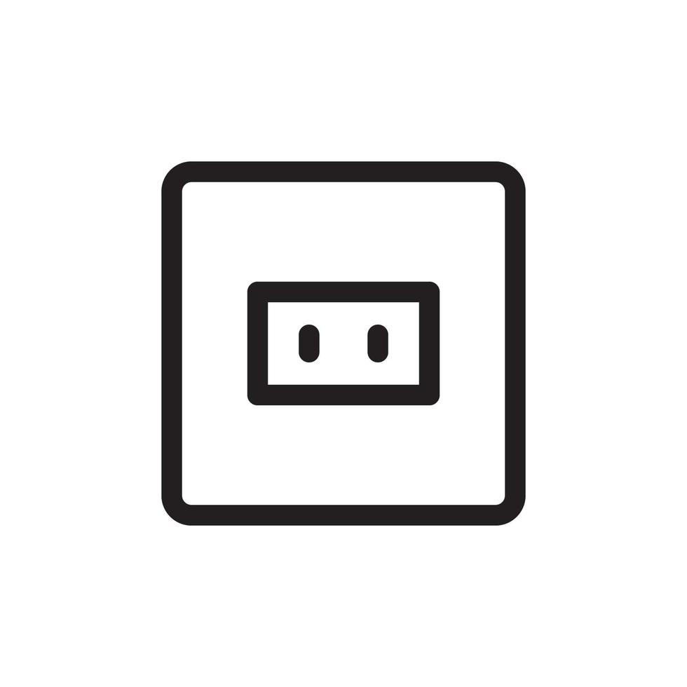 Socket Outlet Plug In Icon EPS 10 vector