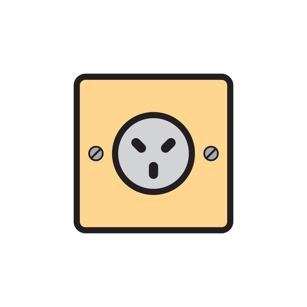 Socket Outlet Plug In Icon EPS 10 vector