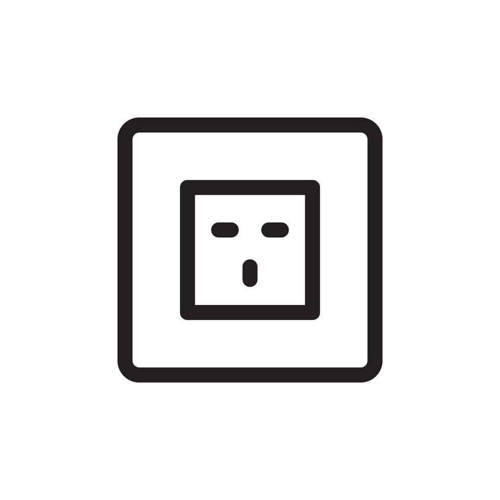 Socket Outlet Plug In Icon EPS 10 vector