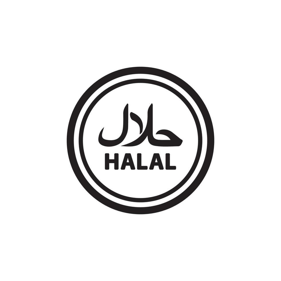 icono halal eps 10 vector