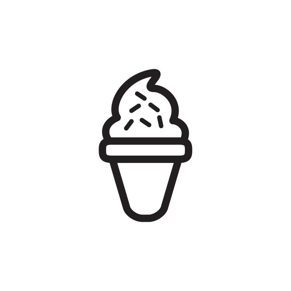 Ice Cream, Ice Cone Icon EPS 10 vector