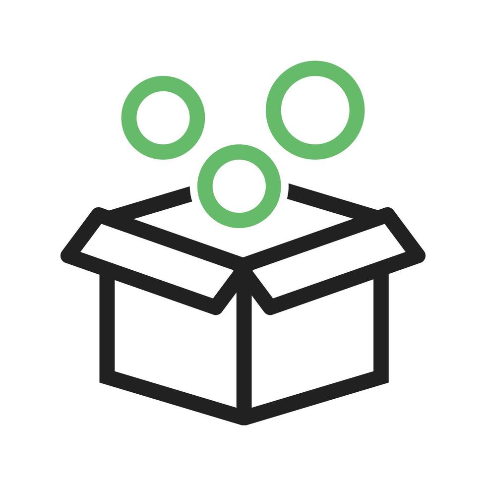 Ready Product Line Green and Black Icon vector