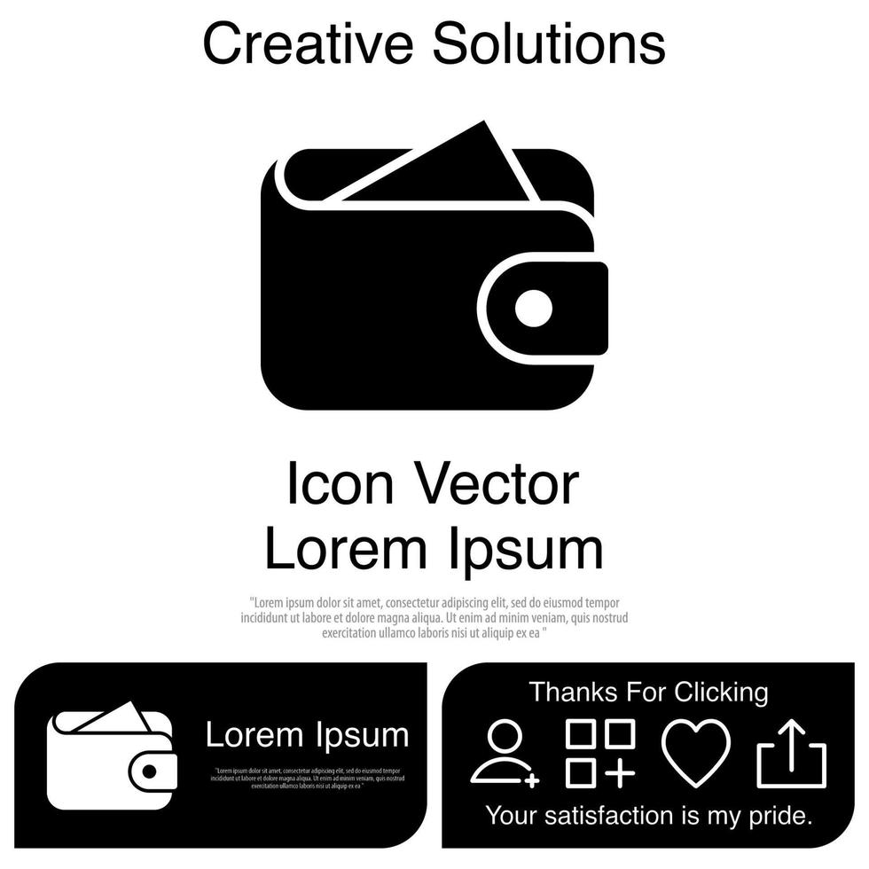 Wallet Icon EPS 10 vector