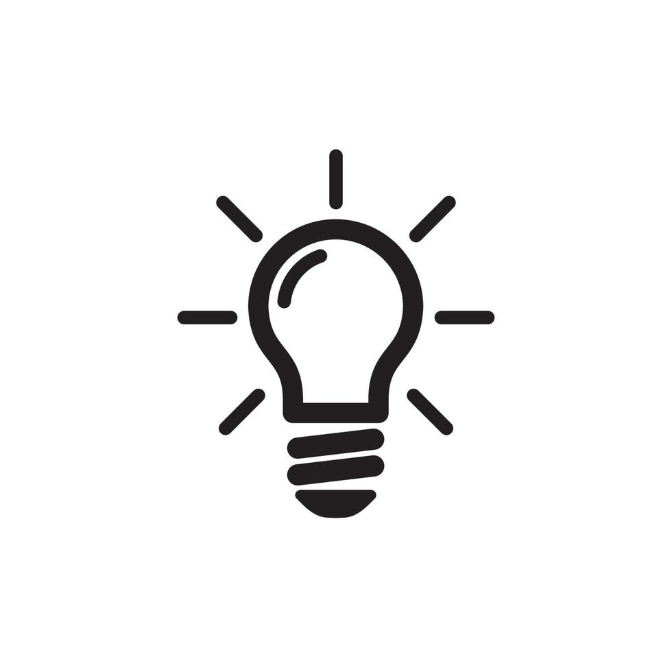 Light Bulb Icon EPS 10 vector