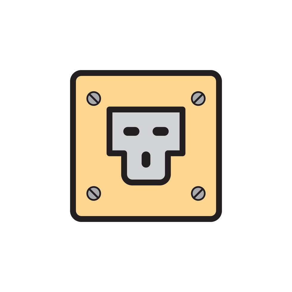 Socket Outlet Plug In Icon EPS 10 vector