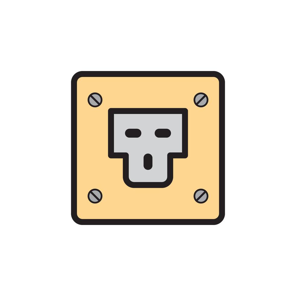 Socket Outlet Plug In Icon EPS 10 vector