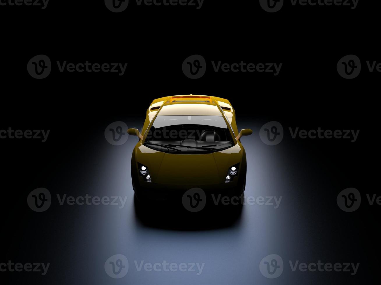 sports car on a dark background photo