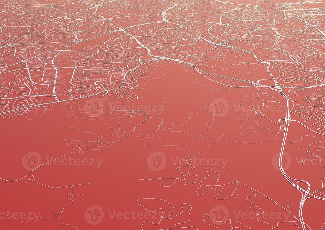 big city top view. illustration in casual graphic design. fragment hong kong 3d render photo