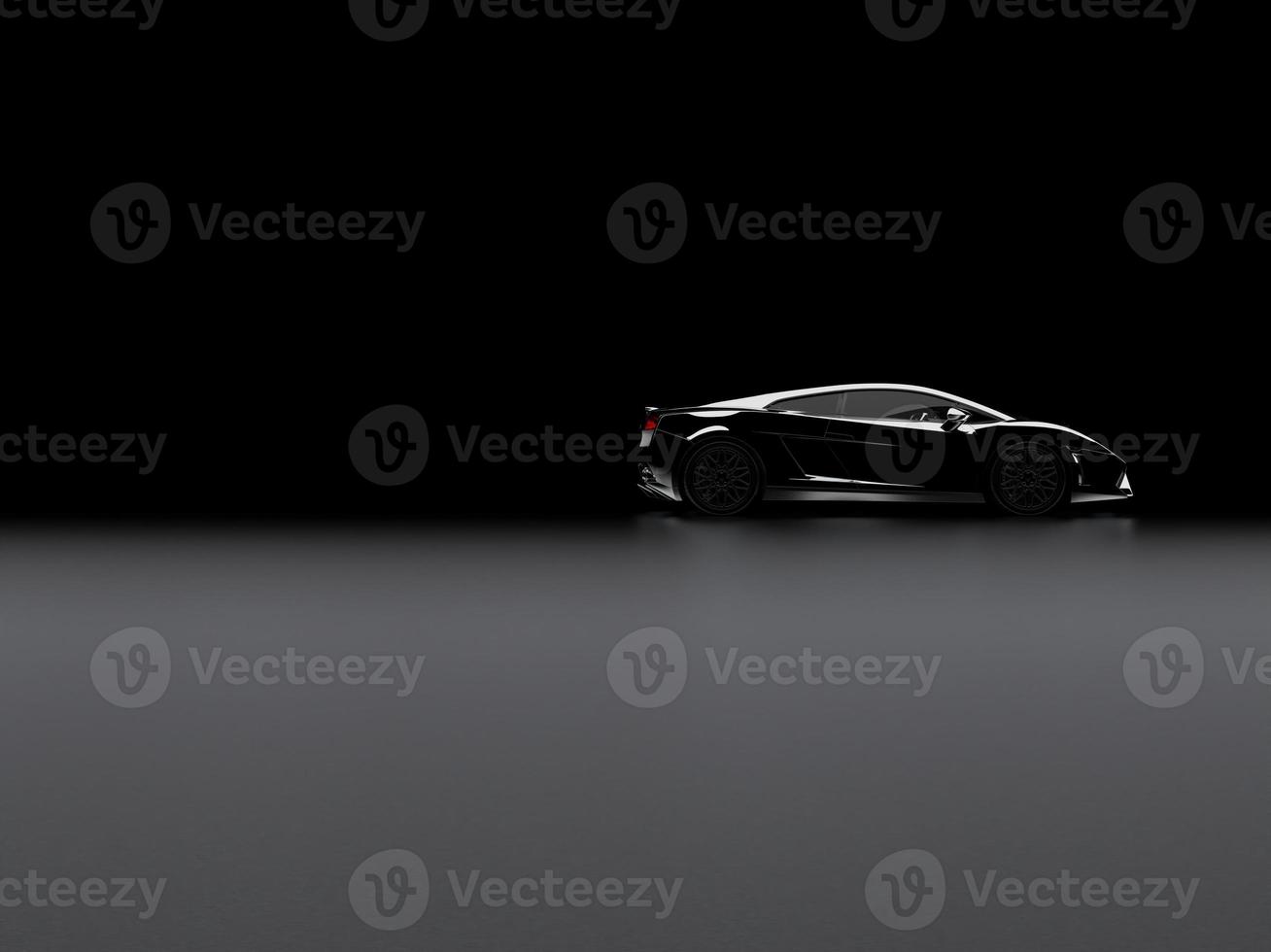 sports car on a dark background photo