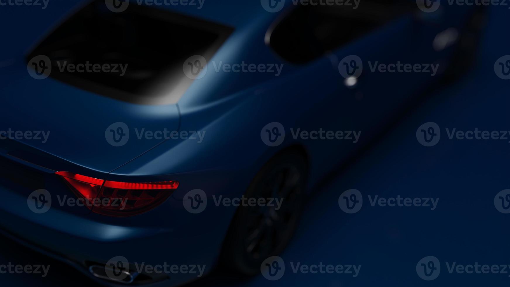 auto blue. 3d illustration of fragments of vehicles on a blue background. photo