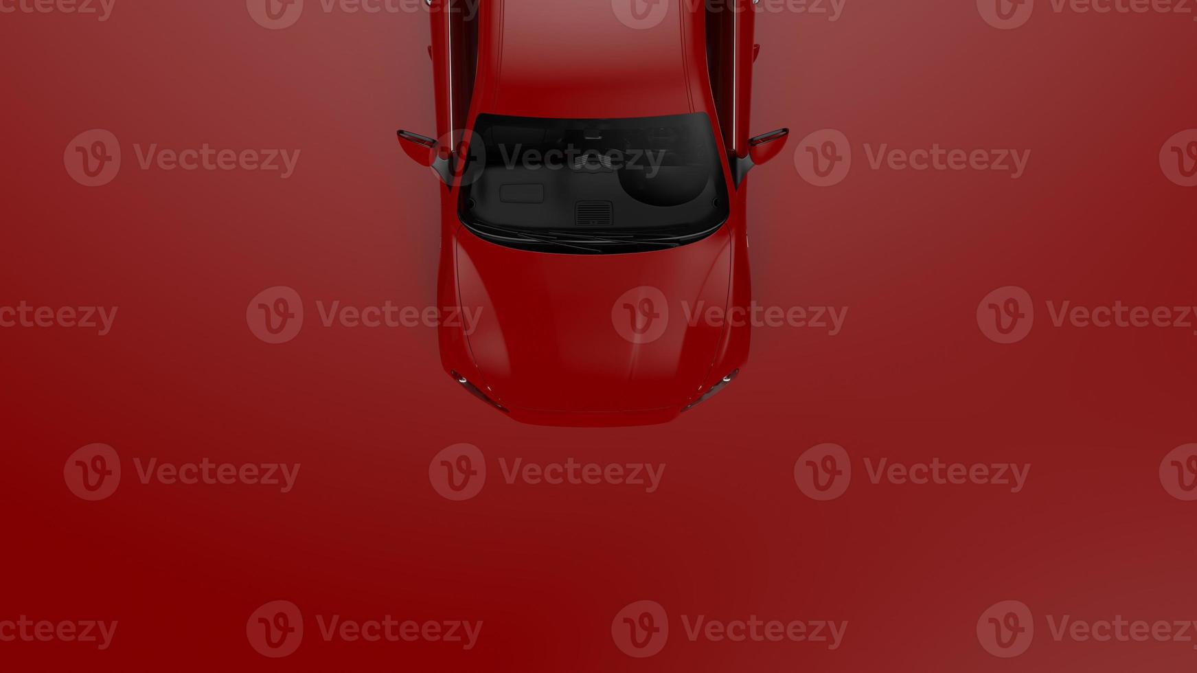 auto red. 3d illustration of fragments of vehicles on a red uniform background. photo