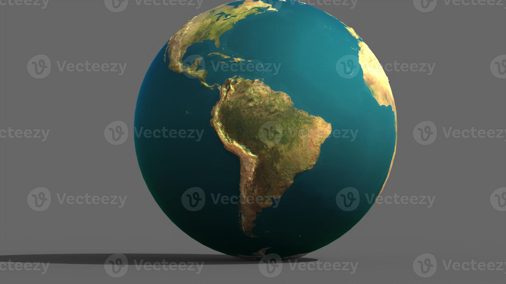 earth globe on a uniform light background photo