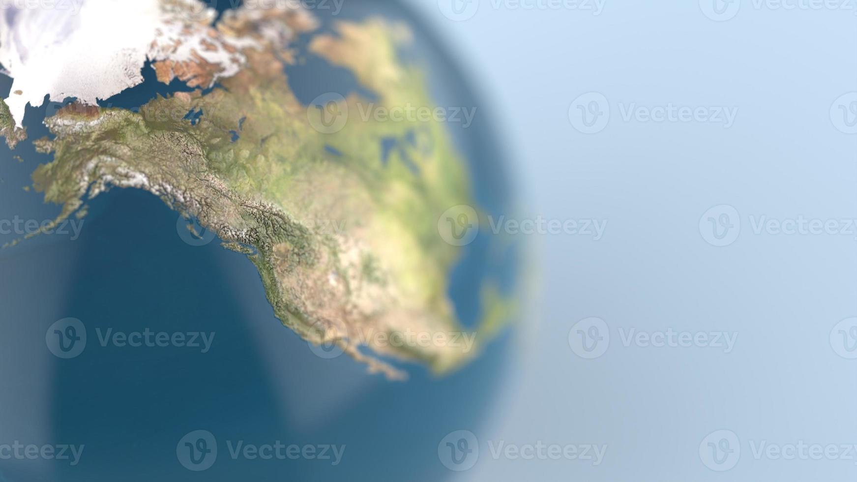 earth globe on a uniform light background photo
