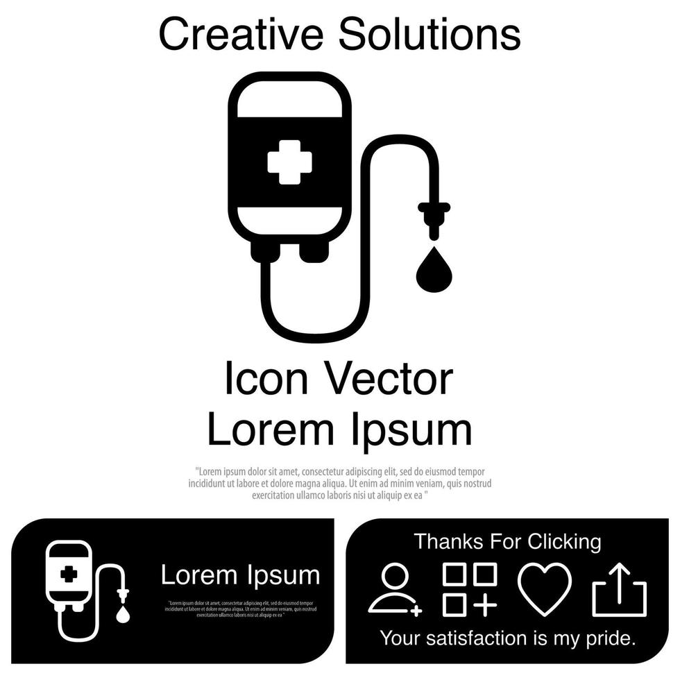 Infus Icon EPS 10 vector