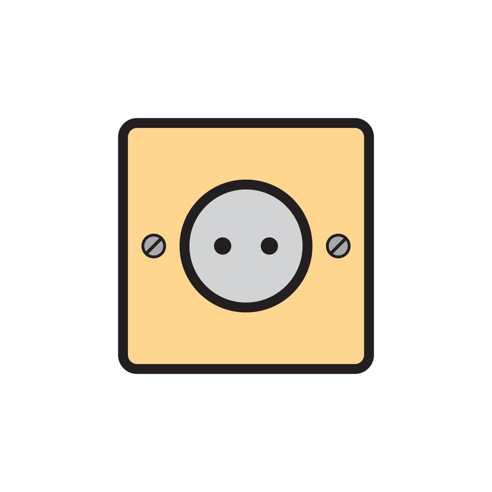 Socket Outlet Plug In Icon EPS 10 vector