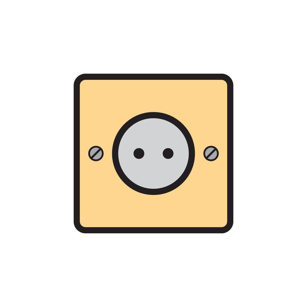 toma de corriente enchufar icono eps 10 vector