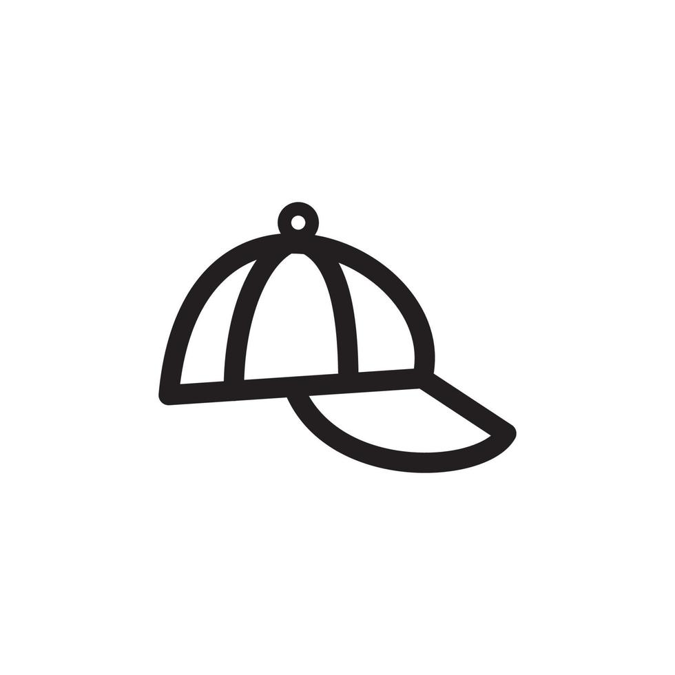 icono de gorra eps 10 vector