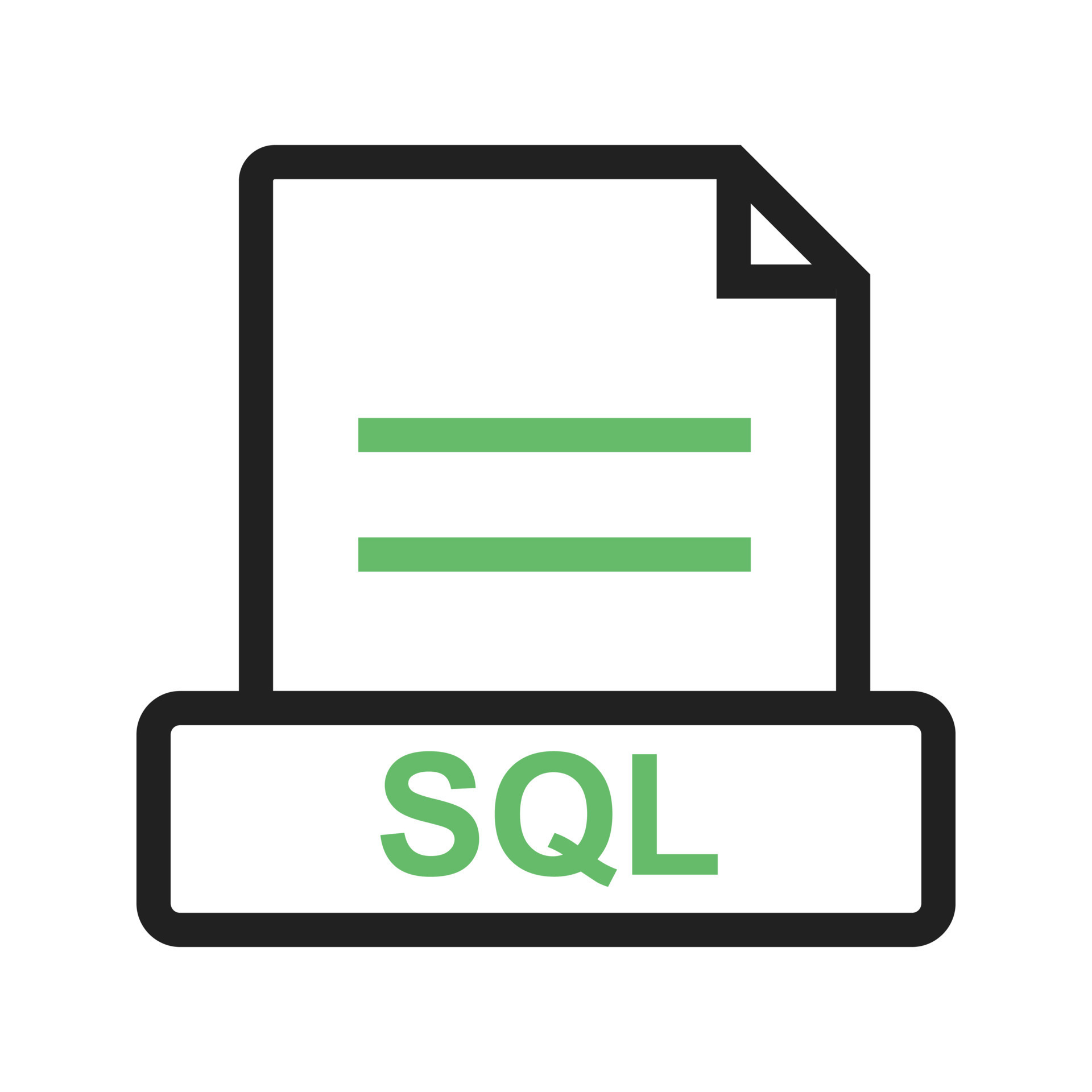 SQL Line Green and Black Icon 9700944 Vector Art at Vecteezy