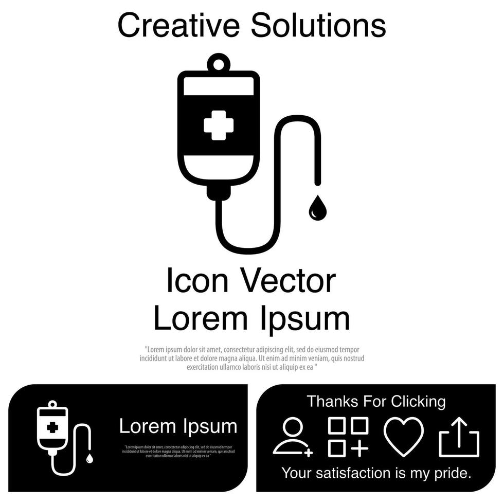 Infus Icon EPS 10 vector