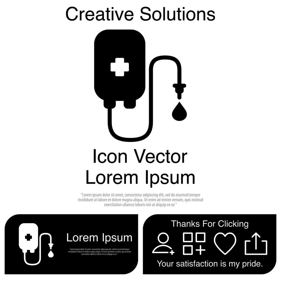 Infus Icon EPS 10 vector