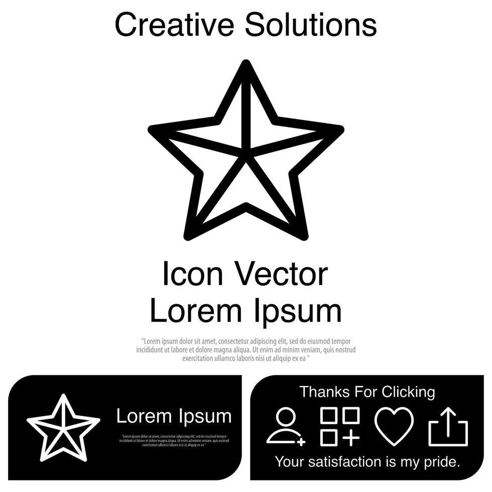 Star Icon EPS 10 vector