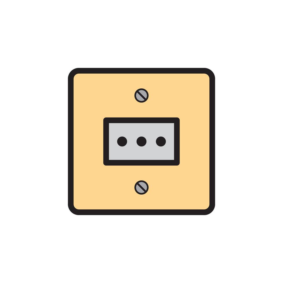 Socket Outlet Plug In Icon EPS 10 vector