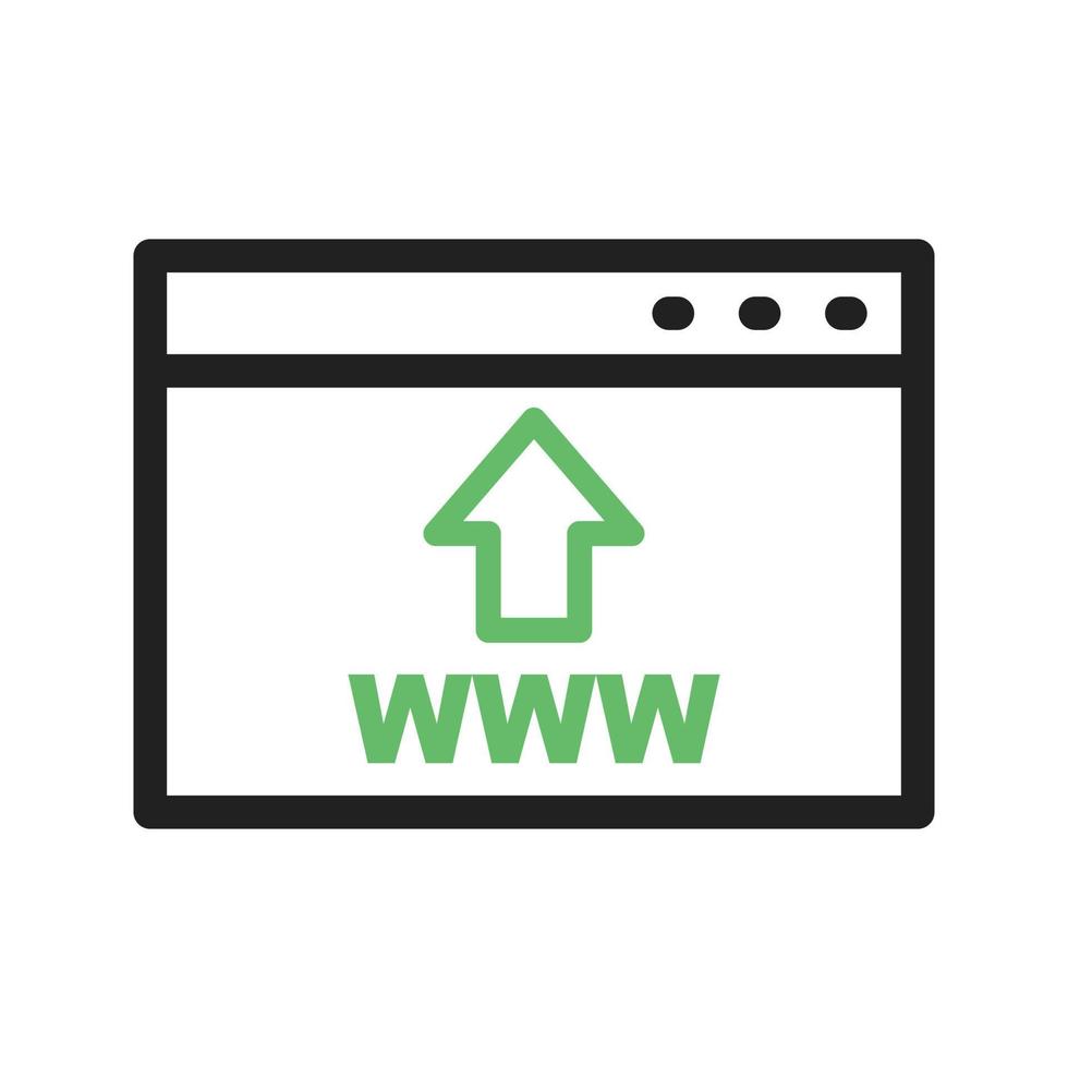 SEO Line Green and Black Icon vector