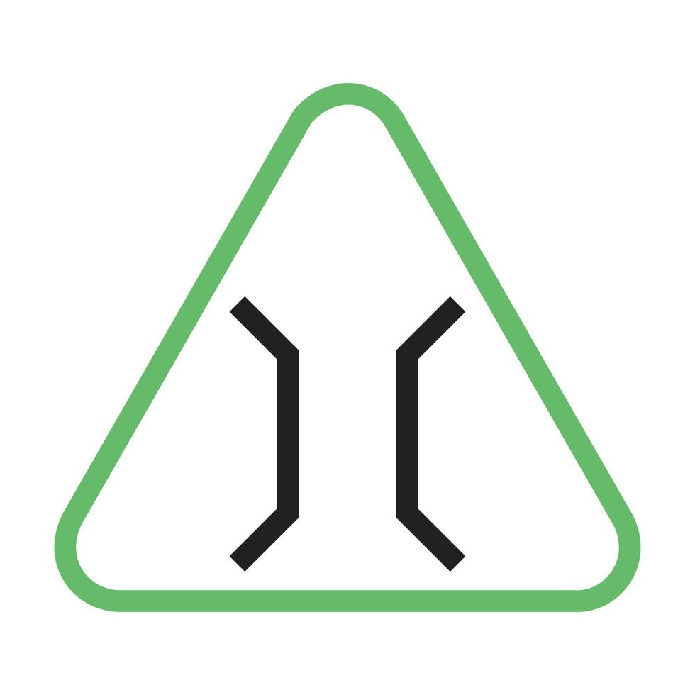 Bridge Line Green and Black Icon vector