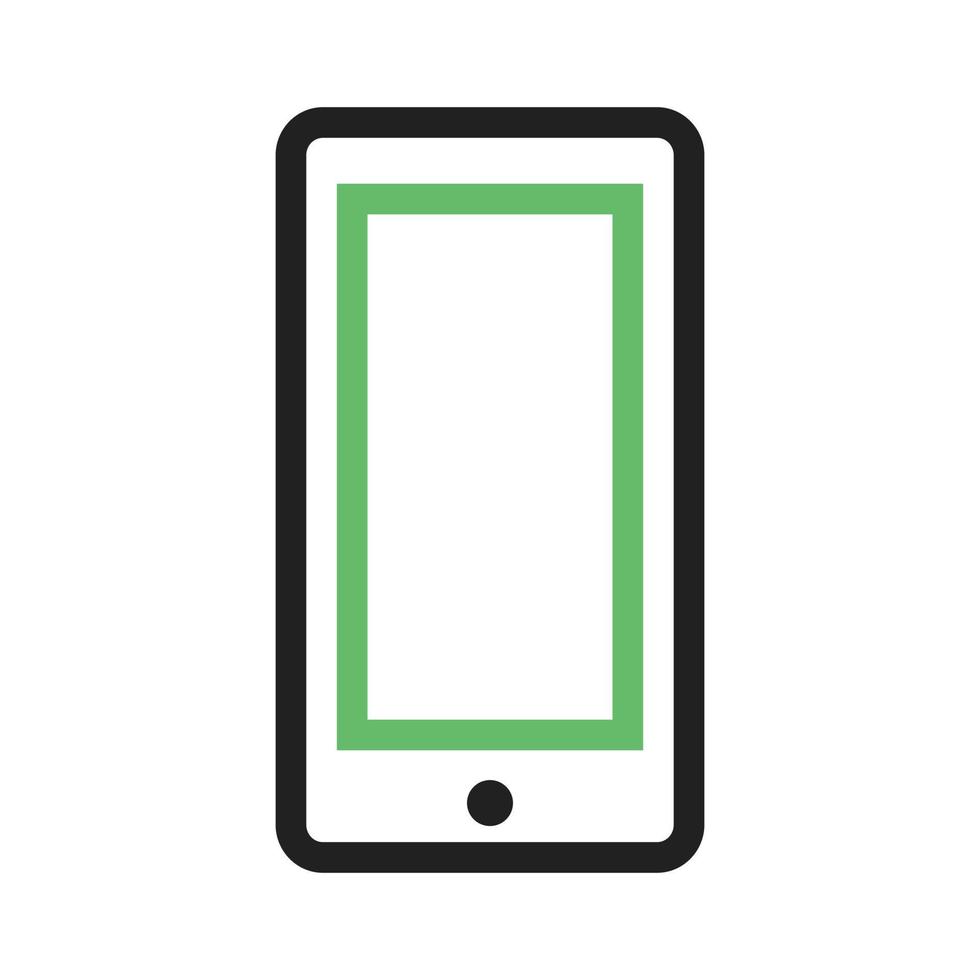 Device Line Green and Black Icon vector