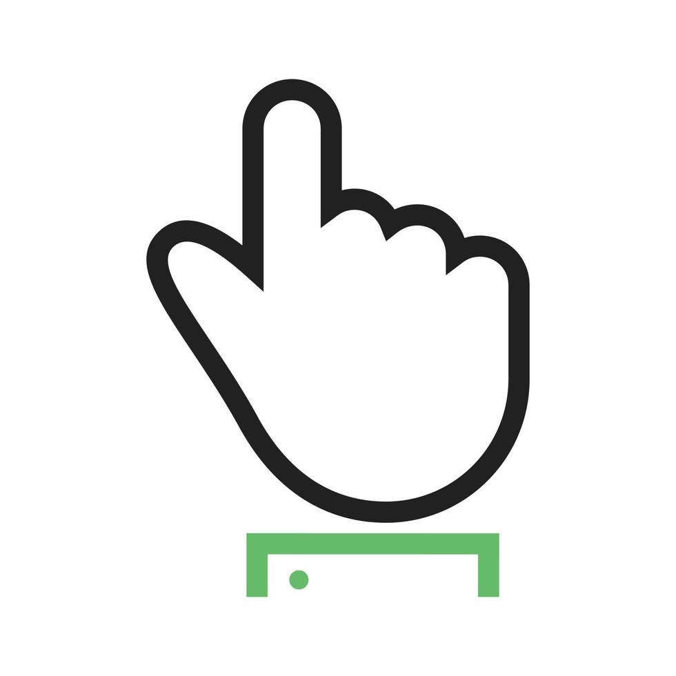 Hand Tool Line Green and Black Icon vector