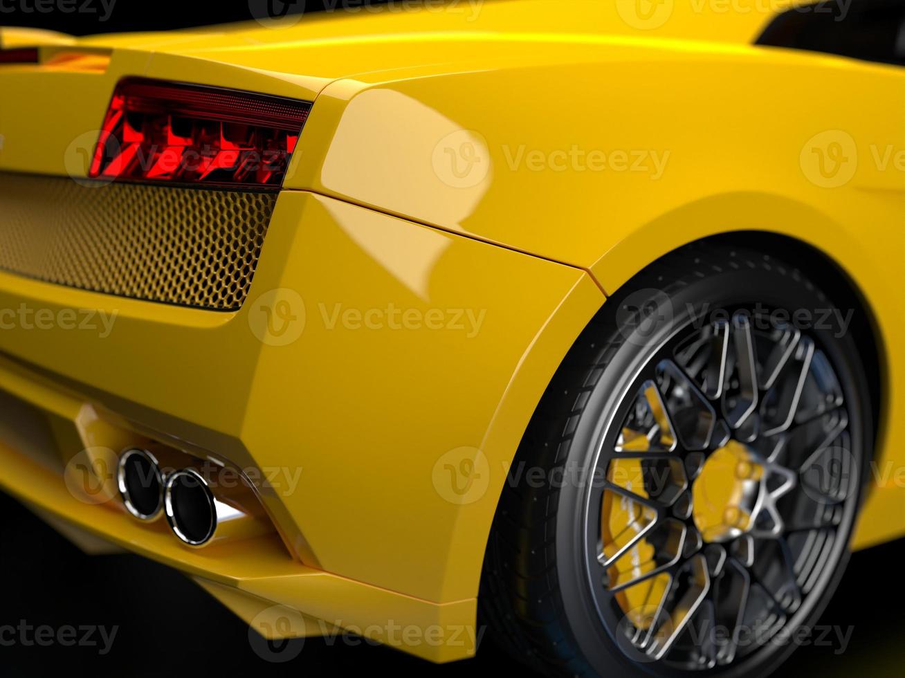 sports car on a dark background photo