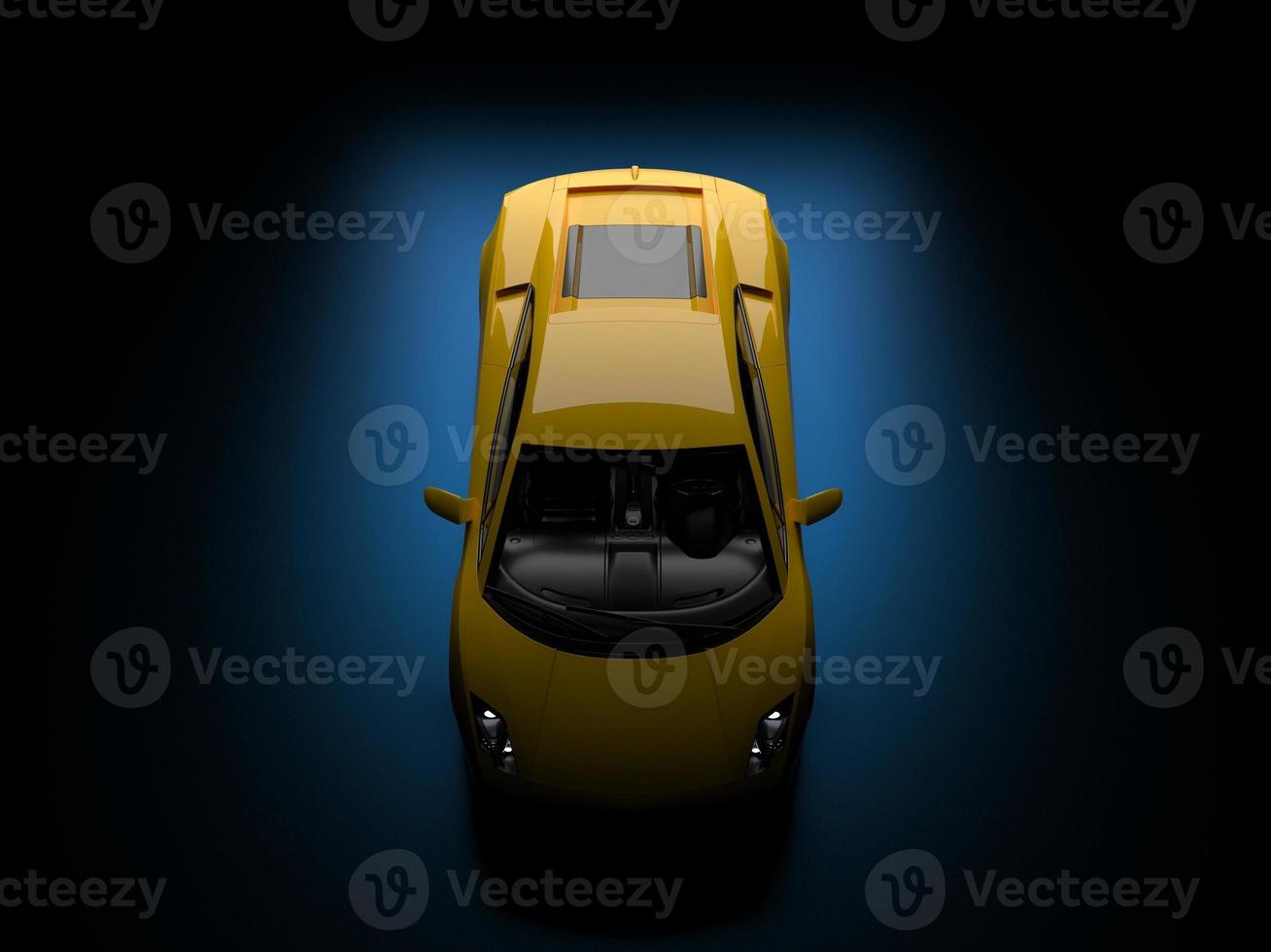 sports car on a dark background photo