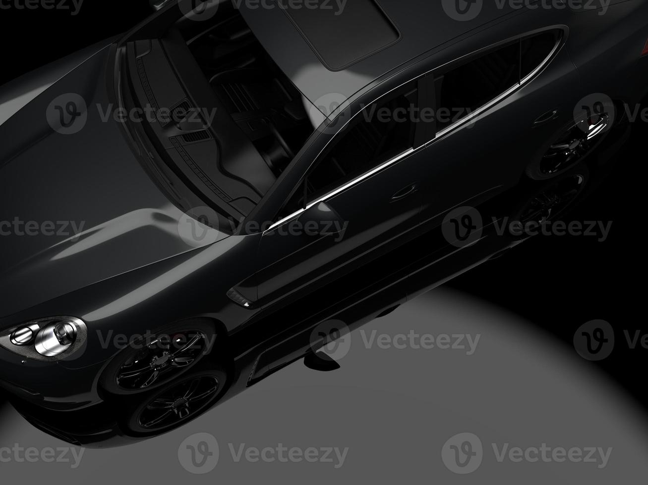 sports car on a dark background photo