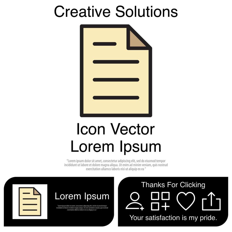 Paper Icon EPS 10 vector