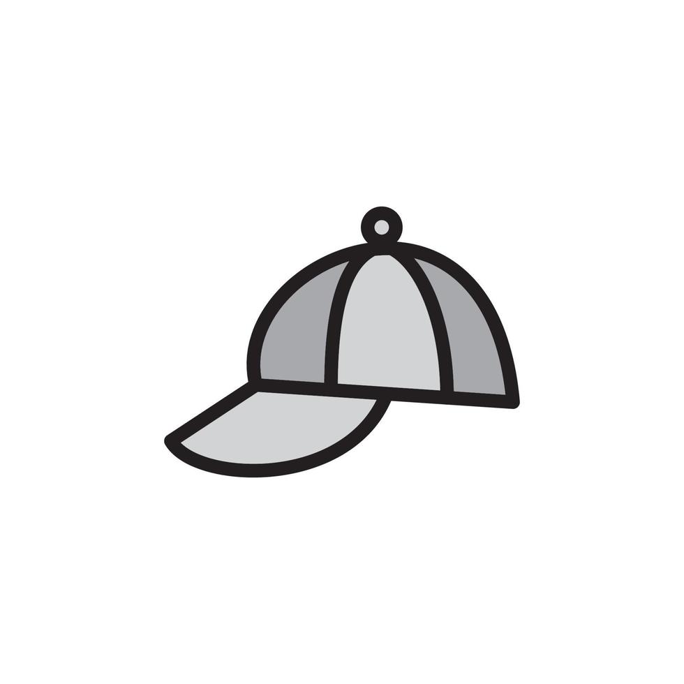 icono de gorra eps 10 vector