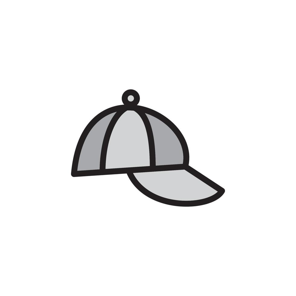 icono de gorra eps 10 vector