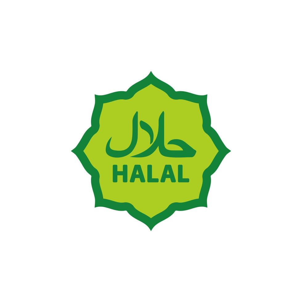 icono halal eps 10 vector