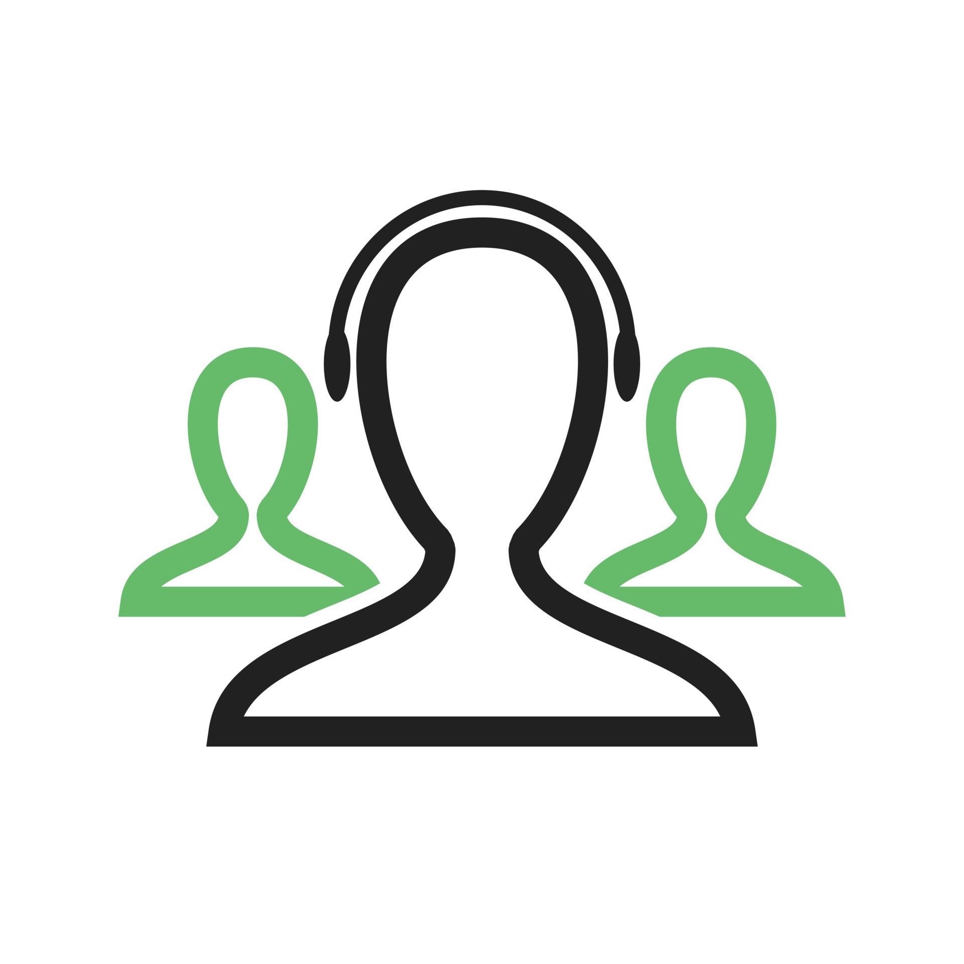 Customer Support Line Green and Black Icon 9702121 Vector Art at Vecteezy