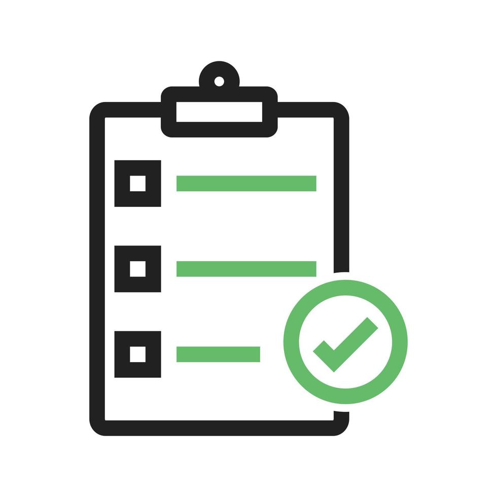 Directory Submission Line Green and Black Icon vector