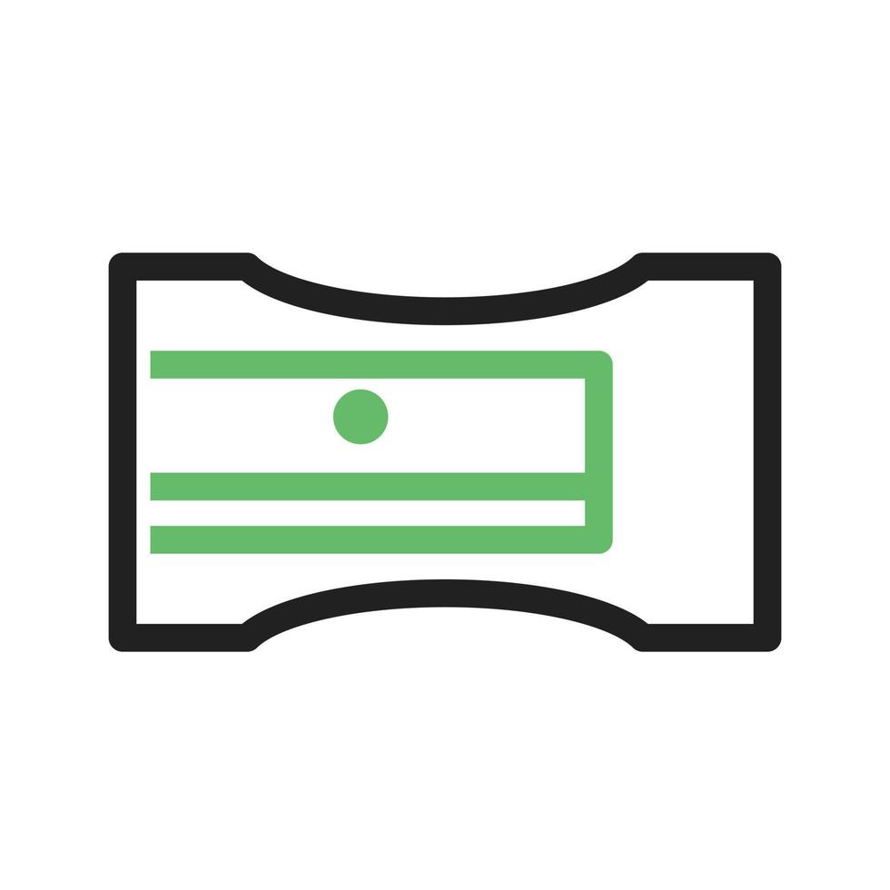 Sharpener Line Green and Black Icon vector