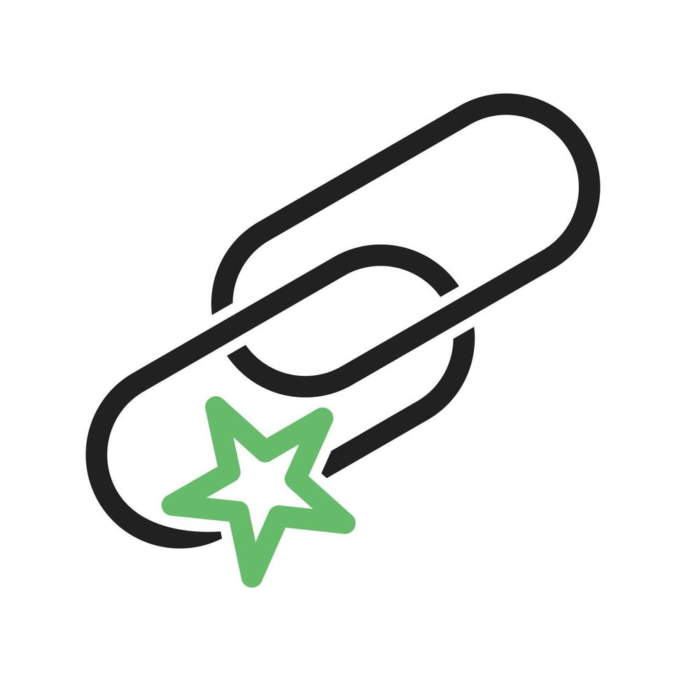 Bookmarking Services Line Green and Black Icon vector