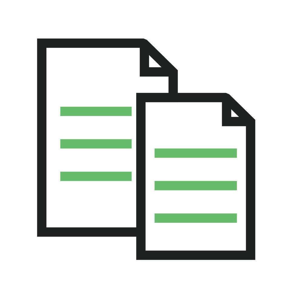 Paste Line Green and Black Icon vector