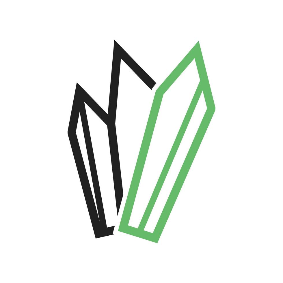 línea de carámbanos icono verde y negro vector