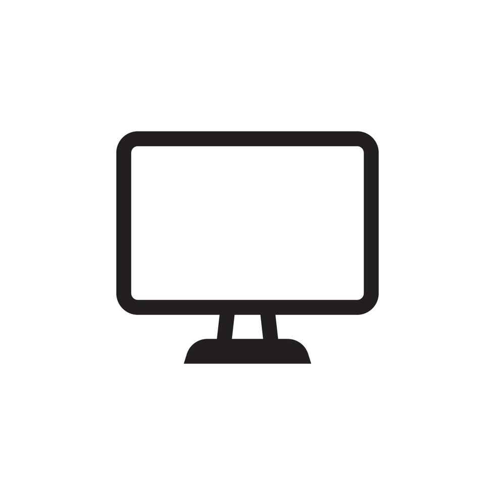 Monitor Icon EPS 10 vector