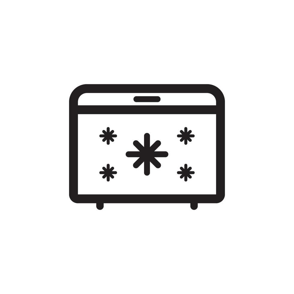 Icebox Icon EPS 10 vector