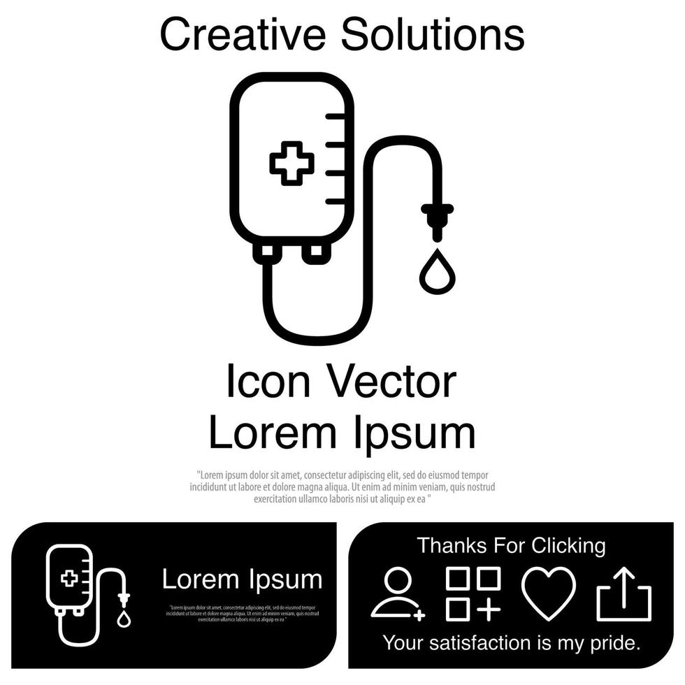 Infus Icon EPS 10 vector